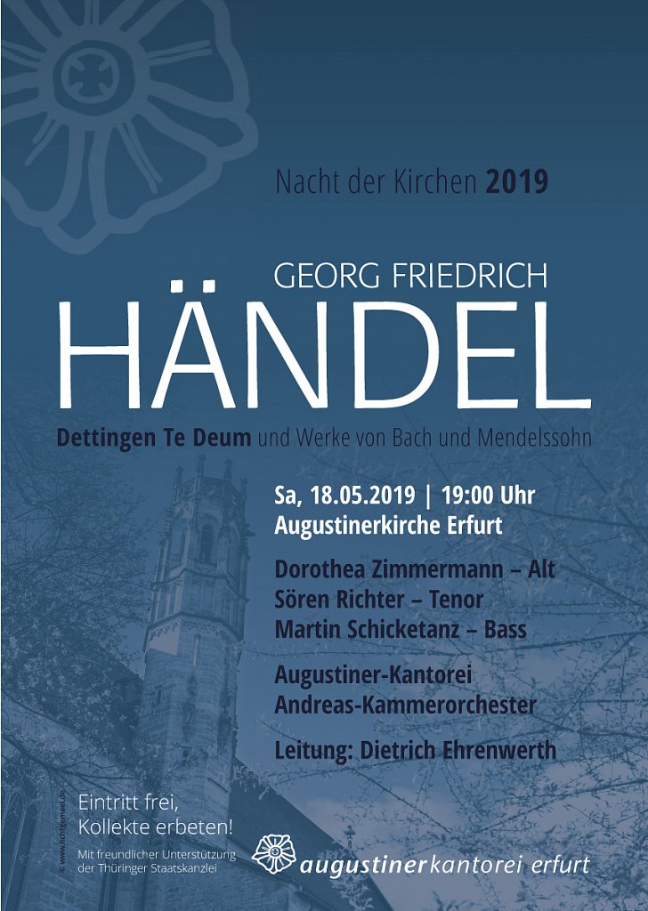 Konzertplakat - Nacht der Kirchen 5/2019